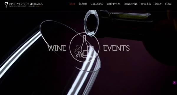 Picture of Wine Events By Michaela Website