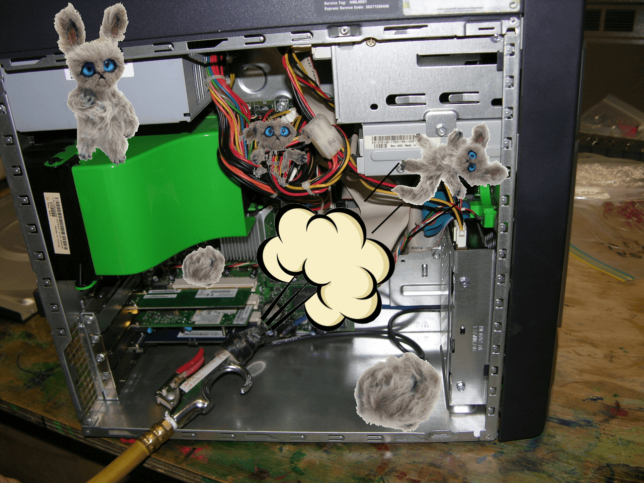 Dust Bunnies Want To Burn Up Your Computer Dust Bunnies Want To Burn Up Your Computer
